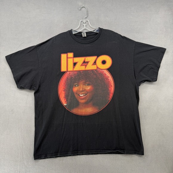 Gildan Tops - Lizzo T-Shirt 2XL Black Heavy Cotton Short Sleeve Melissa Viviane Jefferson Rap
